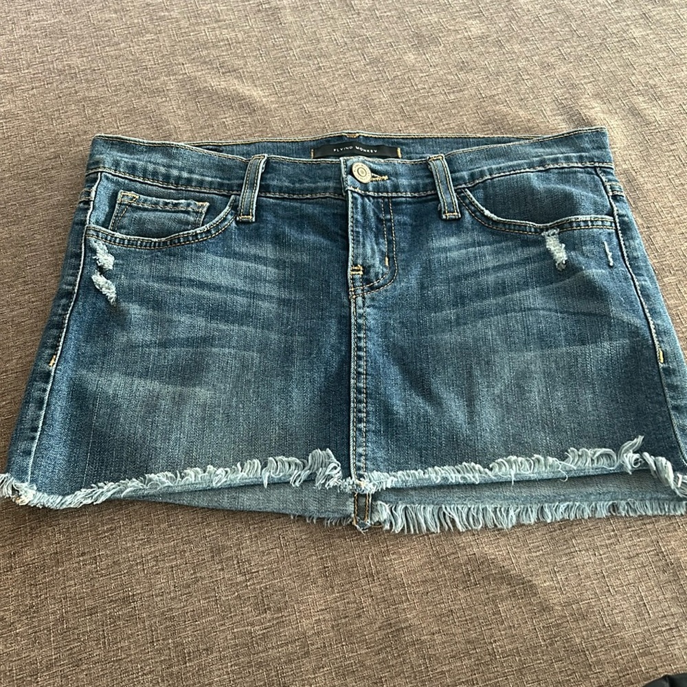 Comfortable jean miniskirt